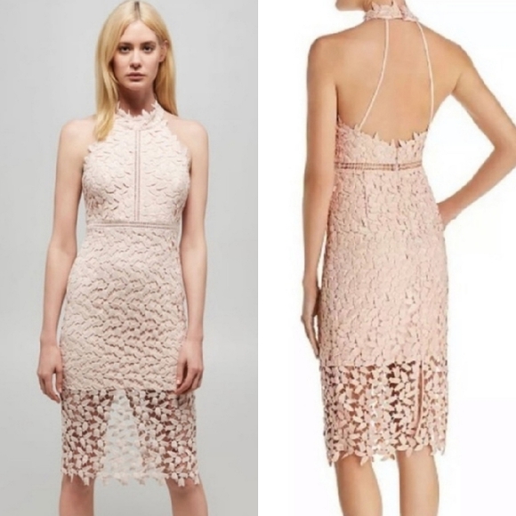 Bardot Gemma Dress Light Pink 10/ Large - Picture 1 of 12